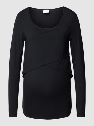 Mamalicious Umstands-Longsleeve in Wickel-Optik Modell 'CAMMA JUNE' Black 2