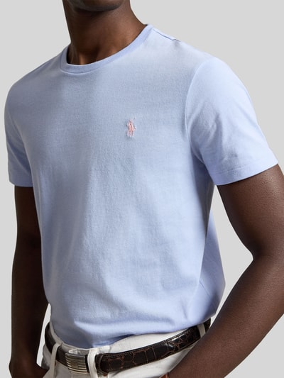 Polo Ralph Lauren męski t-shirt o kroju regular fit z czystej bawełny Jasnoniebieski 3