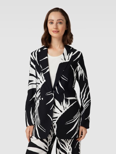 comma Blazer mit Allover-Print Black 4