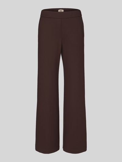 MAC Wide Leg Hose aus Viskose-Mix Modell 'Chiara' Mittelbraun 2