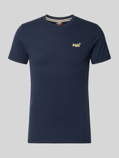 Superdry Regular Fit T-Shirt mit Logo-Stitching Marine 2