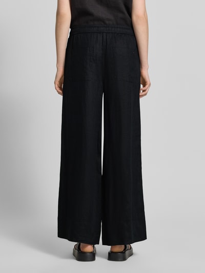 Tommy Hilfiger Loose Fit Weite Hose aus reinem Leinen BLACK 5