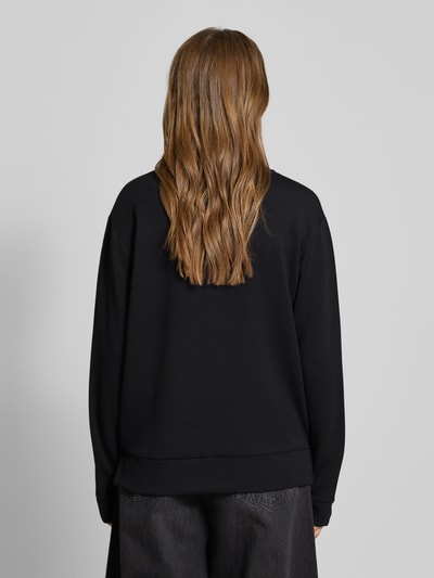 Christian Berg Woman Relaxed Fit Pullover mit Statement-Print Black 5