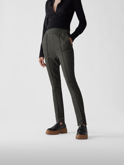 LouLou Studio Bundfaltenhose im Slim Fit Grün 4