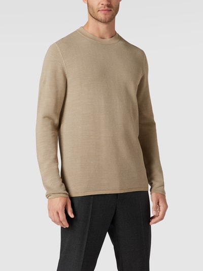 Marc O'Polo Strickpullover mit Rundhalsausschnitt Sand 4