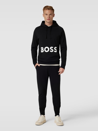 BOSS Hoodie mit Label-Print Modell 'Fashion' Black 1