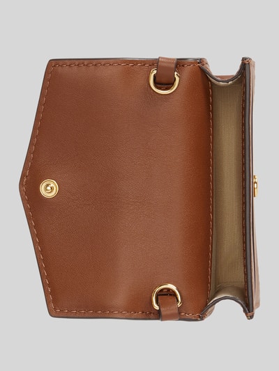 Lauren Ralph Lauren Portemonnee van echt leer met afneembare draagketting Cognac - 4