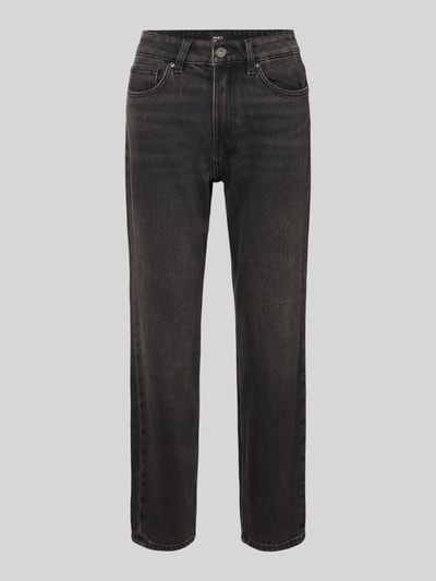 Only Jeansy o kroju straight fit z mieszanki bawełny model ‘EMILY’ Czarny 2