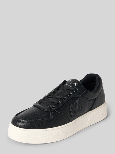 Armani Exchange Sneaker in Leder-Optik Modell 'Maxi' Black 1