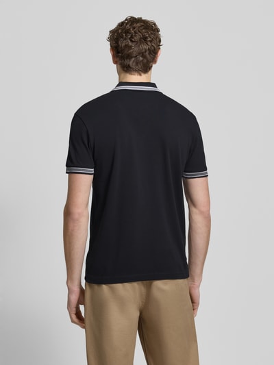 BOSS Green Regular Fit Poloshirt mit Label-Stitching Modell 'Paddy' Black 5