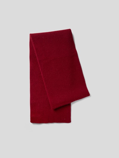 Le Bonnet Schal aus Lammwolle Bordeaux Rot 4