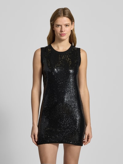 Pepe Jeans Körpernahes Strickkleid mit Woll-Anteil Modell 'ELAINE' Black 4