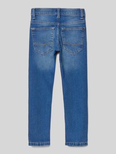 s.Oliver RED LABEL Slim fit jeans van katoenmix, model 'BRAD' Blauw - 3