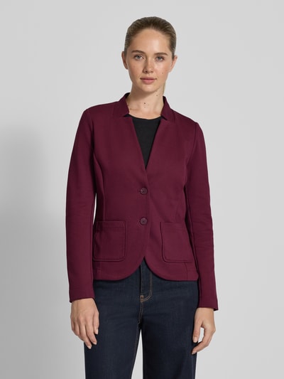 Tom Tailor Regular fit korte blazer in gestructureerde look Bordeaux - 4