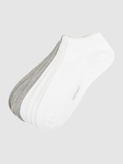 camano Sneakersocken mit Rippenbündchen im 7er-Pack Modell 'Soft' Weiss 1