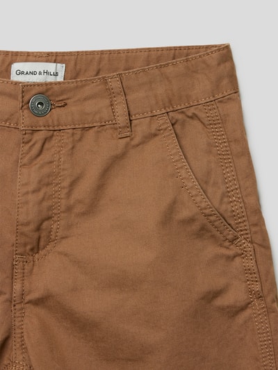 OVS Korte broek met statementstitching Lichtbruin - 2