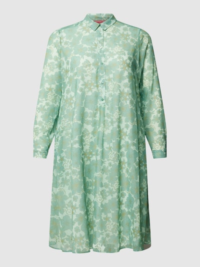 Marina Rinaldi Blusenkleid mit Allover-Muster Modell 'DARSEN' Mint 2