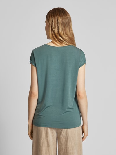 Vero Moda Regular Fit T-Shirt aus Lyocell-Mix Modell 'AVA' Ocean 5