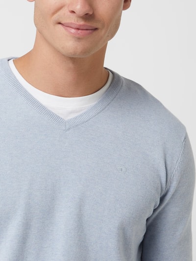 Tom Tailor Pullover aus Baumwolle Bleu meliert 3