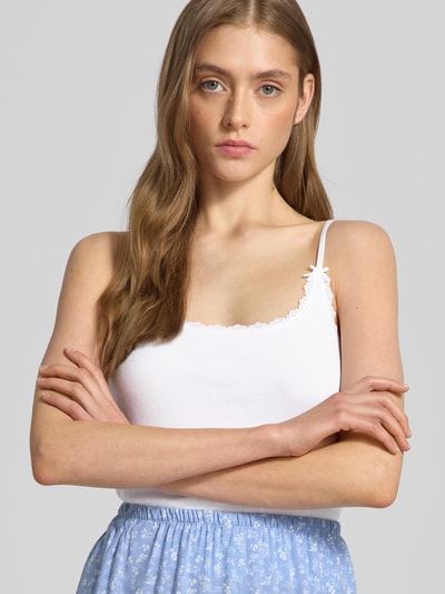 Review Trägertop in Ripp-Optik Weiss 3