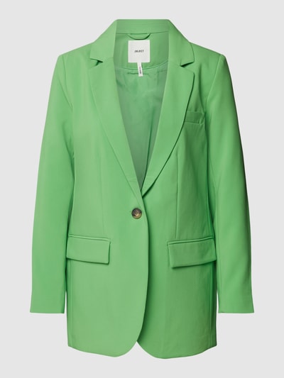 Object Blazer met paspelzak op de borst, model 'Sigrid' Groen - 2