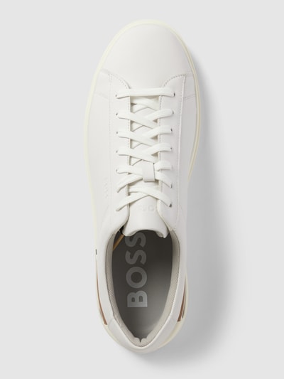 BOSS Sneakers met label in reliëf, model 'Clint' Wit - 4