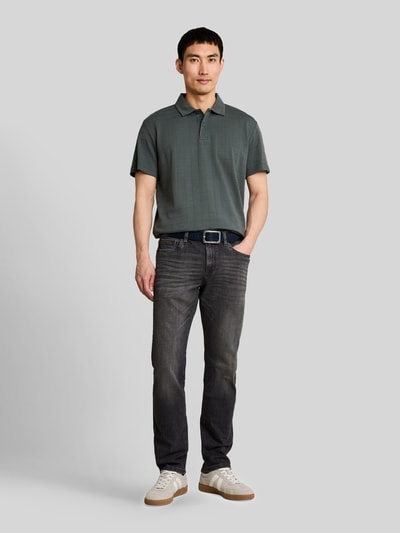 Tom Tailor Regular Fit Poloshirt aus reiner Baumwolle Modell 'structured polo' Oliv 1