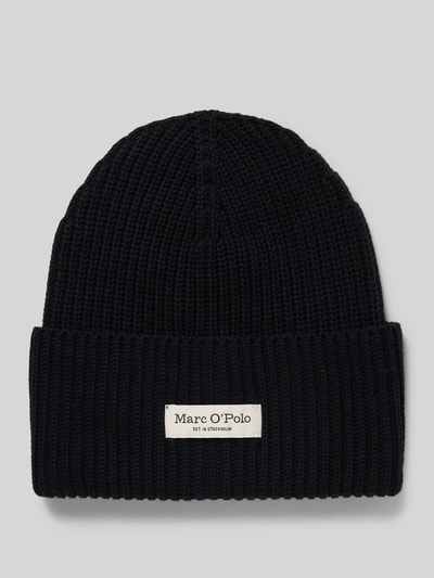 Marc O'Polo Czapka beanie z czystej bawełny Czarny 1
