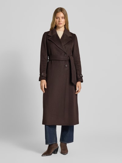 mbyM Mantel mit Reverskragen Modell 'Kasimira' Mittelbraun 4