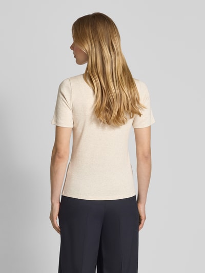 Christian Berg Woman T-shirt z prążkowaną stójką Beżowy melanż 5
