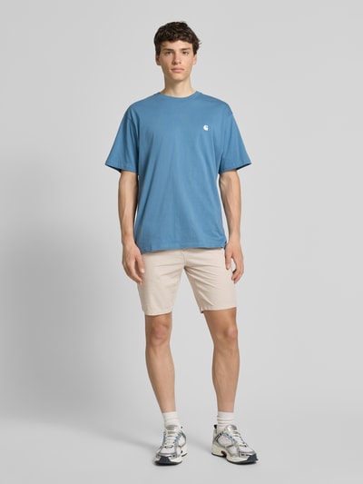 Only & Sons Regular Fit Shorts mit Strukturmuster Modell 'LEO LIFE' Beige 1