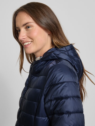 Jake*s Casual Steppjacke mit Kapuze Dunkelblau 3