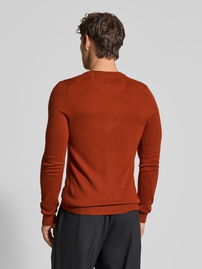 MCNEAL Gebreide pullover van wolmix met kasjmier Koper gemêleerd - 5