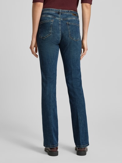 Brax Flared fit jeans met tailleband, model 'Mary' Jeansblauw - 5