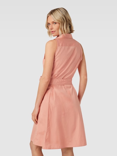 Polo Ralph Lauren Knielanges Kleid mit Knopfleiste Apricot 5