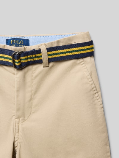 Polo Ralph Lauren Kids Regular fit bermuda’s van katoenmix Model 'BEDFORD' Beige - 2