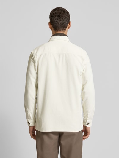 Fynch-Hatton Hemdjacke mit Knopfleiste Modell 'Corduroy' Offwhite 5