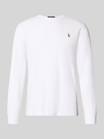 Polo Ralph Lauren Longsleeve mit gerippten Abschlüssen Weiss 2