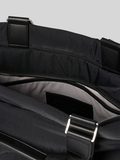 STUDIO BERLIN Handtasche mit Label-Badge Modell 'PRENZLAU' Black 5
