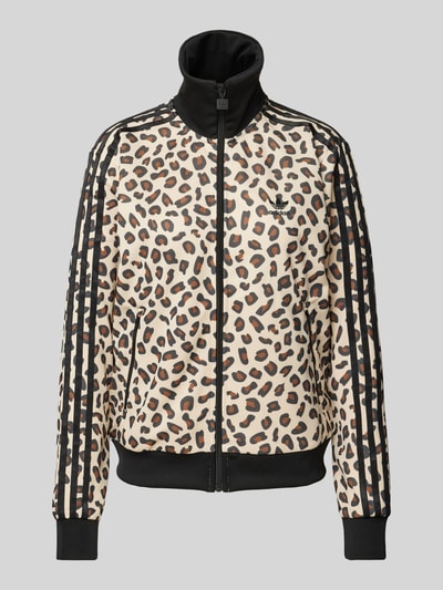 adidas Originals Sweatjacke mit Label-Stitching Modell 'LEOPARD' Black 1