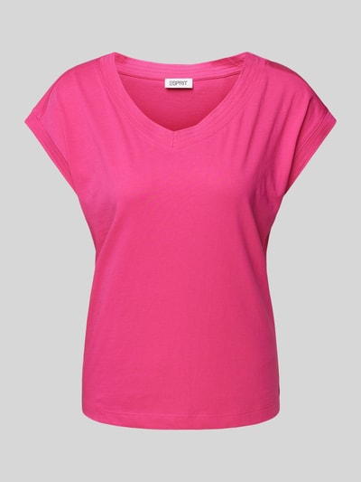 Esprit T-Shirt mit Kappärmeln Pink 2
