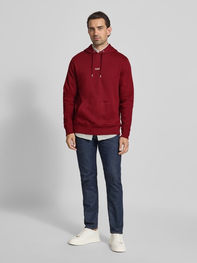 Gant Bluza z kapturem Bordowy 1