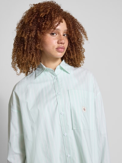 Calvin Klein Jeans Oversized blouse met labelpatch Mintgroen - 3