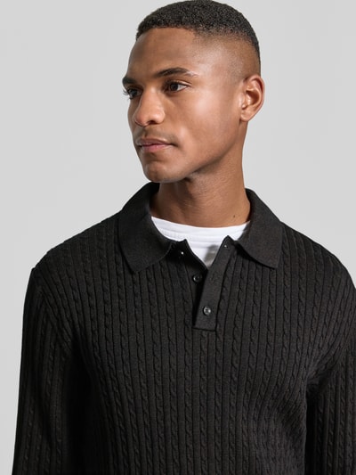 MCNEAL Gebreide pullover met polokraag Chocoladebruin gemêleerd - 3