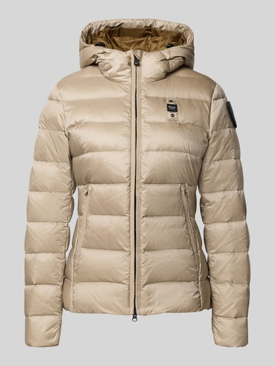Blauer Usa Daunenjacke mit Zweiwege-Reißverschluss Modell 'CHARME' Beige 2