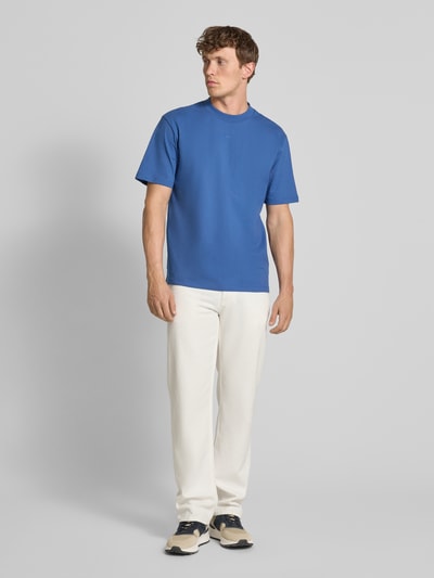 HUGO T-Shirt mit Label-Print Modell 'Dapolino' Rauchblau 1