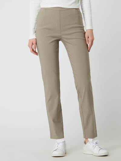 Christian Berg Woman Skinny fit stoffen broek met stretch Taupe - 4