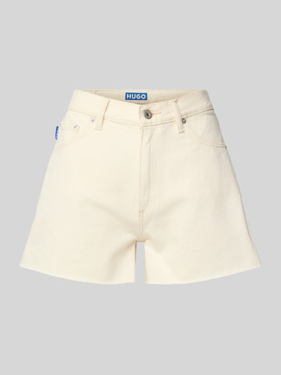 Hugo Blue Jeansshorts mit Label-Detail Modell 'Gimusa' Beige 2