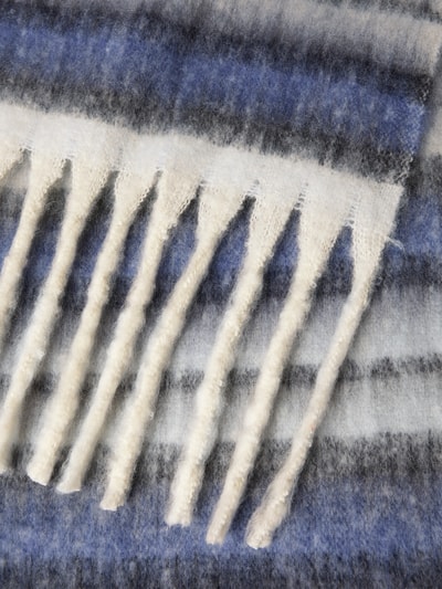 Pieces Schal mit Fransen Modell 'MARLA' Bleu Melange 2