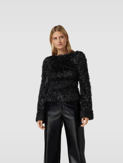 Victoria Beckham Pullover mit Effektgarn Black 4